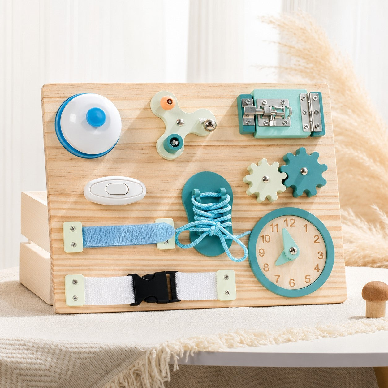 9 u 1 Montessori Drvena Tabla Za Bebe – Učenje Kroz Igru