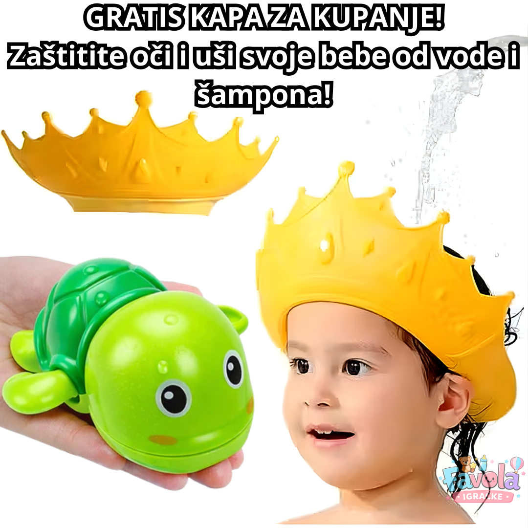 Magično Kupanje - Igračke Za Kupanje Beba 6 Komada + GRATIS Kapa