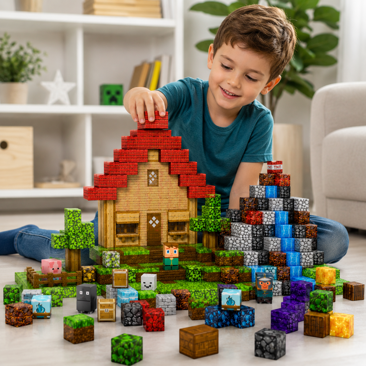 Minecraft Magnetne Kocke ( 205 dijelova )