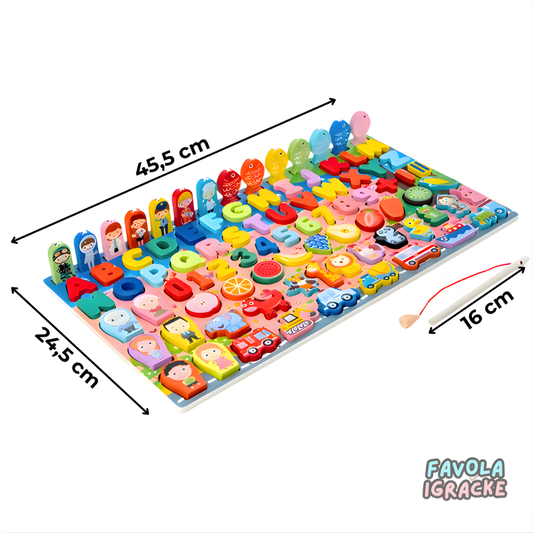 7 U 1 Edukativna Tabla - 125 Dijelova