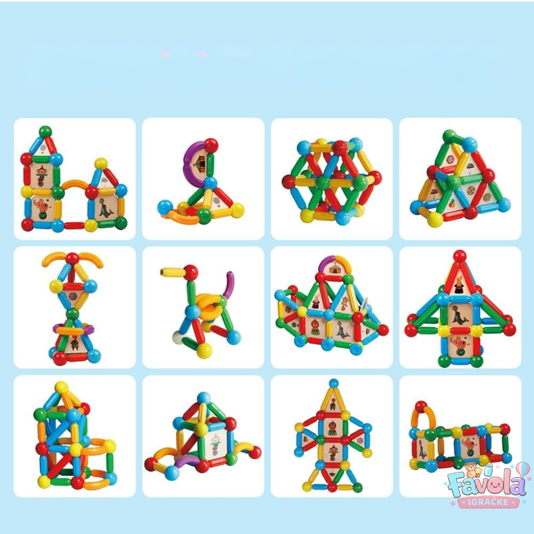 Super Edukativni Magnetni Štapići