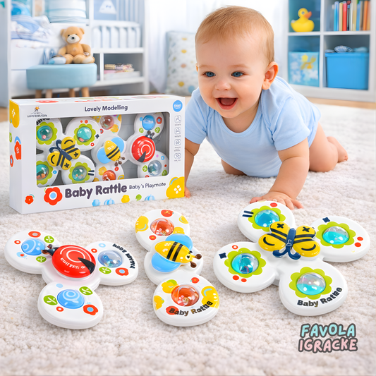 Super Vesela Rotirajuća Zvečka - 3 Komada